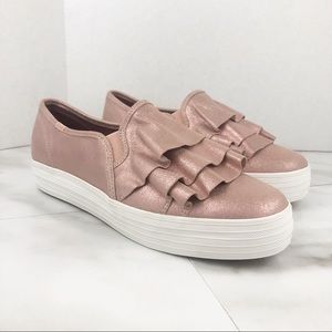 keds triple ruffle leather